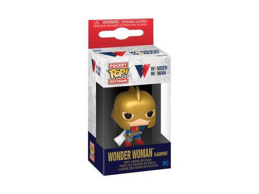 Action Figures and Toys POP! - DC Super Heroes - Wonder Woman 80th Anniversary - Wonder Woman Flashpoint - Keychain - Cardboard Memories Inc.