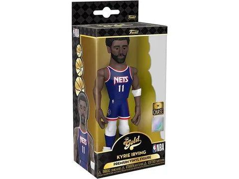 Action Figures and Toys Funko - Gold - Sports - NBA - Brooklyn Nets - Kyrie Irving  - Chase - Premium Figure - Cardboard Memories Inc.