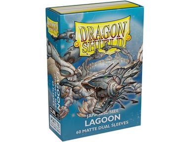 Supplies Arcane Tinmen - Dragon Shield Duel Sleeves - Lagoon Matte Japanese Size - 60 Count - Cardboard Memories Inc.