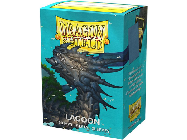 Supplies Arcane Tinmen - Dragon Shield Dual Sleeves - Standard Size - Matte - Lagoon - Package of 100 - Cardboard Memories Inc.