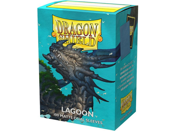 Supplies Arcane Tinmen - Dragon Shield Dual Sleeves - Lagoon Matte - Standard - Package of 100 - Cardboard Memories Inc.
