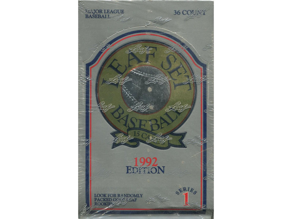 Sports Cards Leaf - 1992 - Series 1 - Baseball - Hobby Box - Cardboard Memories Inc.