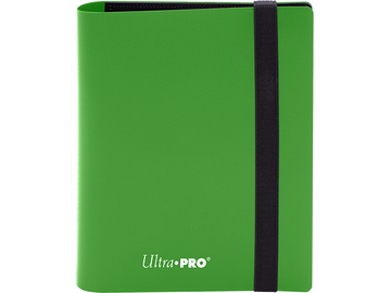 Supplies Ultra Pro - 2 Pocket - Eclipse Pro-Binder - Lime Green - Cardboard Memories Inc.