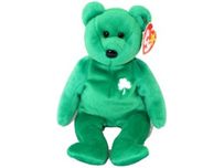 Plush TY Beanie Baby - Erin the Irish St Patrick's Bear - Cardboard Memories Inc.