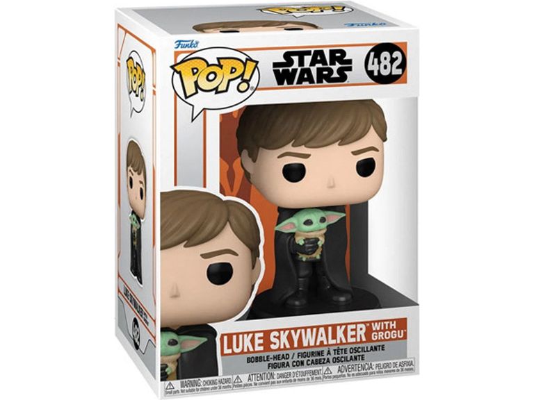 Action Figures and Toys POP! - Movies - Star Wars - The Mandalorian - Luke Skywalker with Grogu - Cardboard Memories Inc.