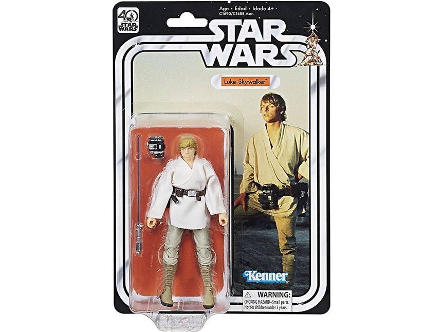 Action Figures and Toys Hasbro - Star Wars - The Black Series - 40th Anniversary - Luke Skywalker - Cardboard Memories Inc.