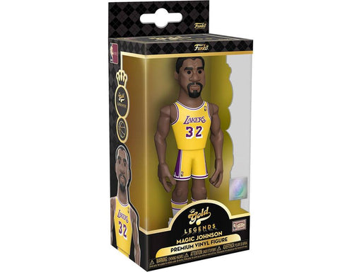 Action Figures and Toys Funko - Gold - Sports - NBA - Los Angeles Lakers - Magic Johnson - Premium Figure - Cardboard Memories Inc.