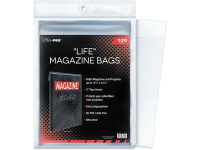 Supplies Ultra Pro - Life Magazine Bags - Cardboard Memories Inc.