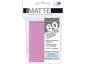 Supplies Ultra Pro - Matte Deck Protectors - Small Card Sleeves 60ct - Pink - Cardboard Memories Inc.