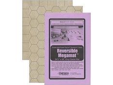 Role Playing Games Chessex - Reversible Megamat - 1-inch Square and 1-inch Hex 34 1/2 x 48 - CHX 97246 - Cardboard Memories Inc.