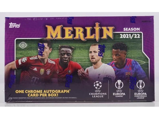 Sports Cards Topps - 2021-22 - Soccer - UEFA Champions League - Merlin Chrome - Hobby Box - Cardboard Memories Inc.
