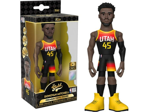 Action Figures and Toys Funko - Gold - Sports - NBA - Utah Jazz - Donovan Mitchell - Chase - Premium Figure - Cardboard Memories Inc.