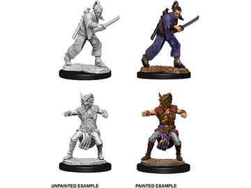 Role Playing Games Wizkids - Dungeons and Dragons - Unpainted Miniature - Nolzurs Marvelous Miniatures - Male Human Monk - 73670 - Cardboard Memories Inc.
