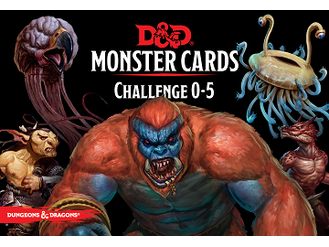 Role Playing Games Wizards of the Coast - Dungeons and Dragons - Monster Cards - Challenge 0-5 - Cardboard Memories Inc.