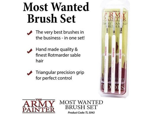Paints and Paint Accessories Army Painter  - Most Wanted Brush Set - Cardboard Memories Inc.