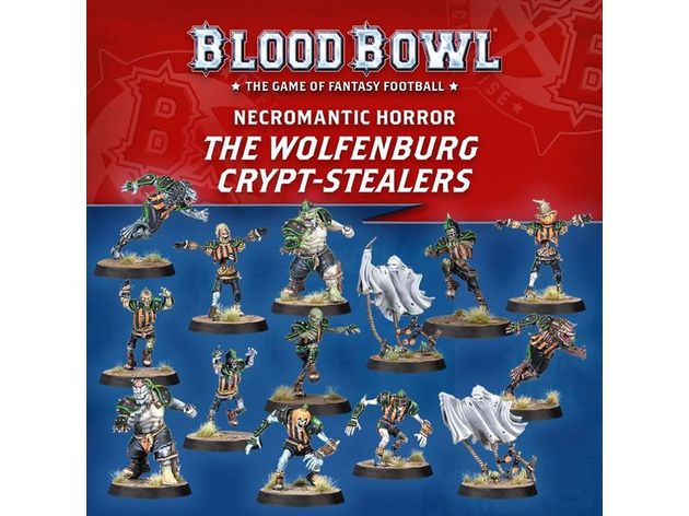 Collectible Miniature Games Games Workshop - Blood Bowl - Necromantic Horror Team - Wolfenburg Crypt-Stealers - 202-07 - Cardboard Memories Inc.