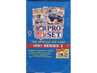Sports Cards Pro-Set - 1991 - Football - Series 1 - Hobby Box - Cardboard Memories Inc.