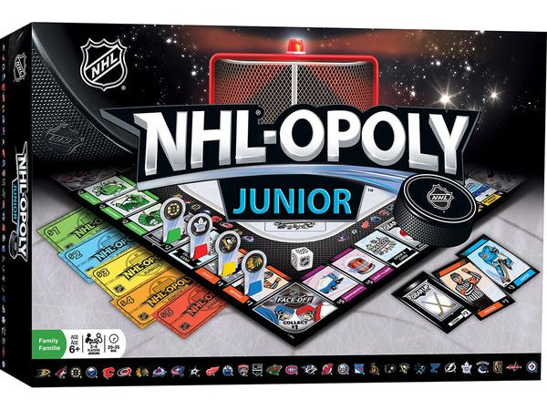 Board Games Masterpieces - NHL Junior-Opoly - Cardboard Memories Inc.