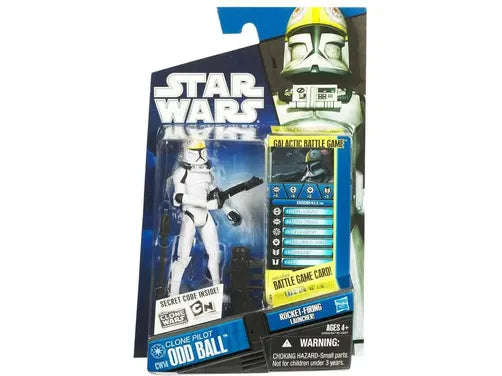 Action Figures and Toys Hasbro - Star Wars - The Clone Wars - Clone Pilot Odd Ball - Action Figure - Cardboard Memories Inc.