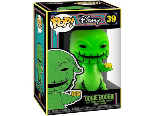 Action Figures and Toys POP! - Movies - Disney - Nightmare Before Christmas - Oogie Boogie (BLKLT) - Cardboard Memories Inc.