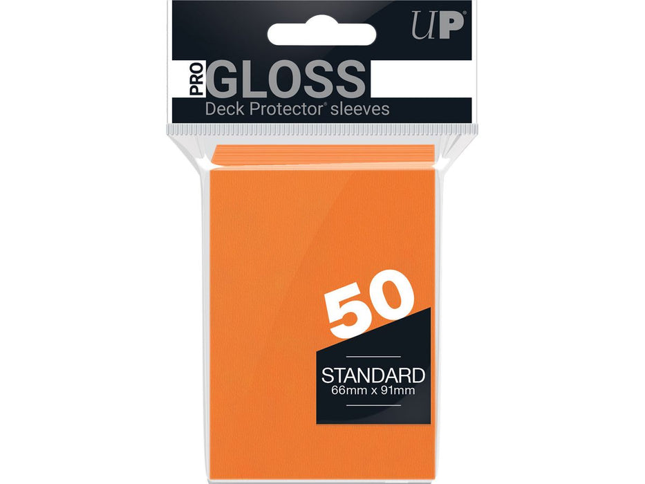 Supplies Ultra Pro - Deck Protectors - Standard Size - 50 Count Orange - Cardboard Memories Inc.