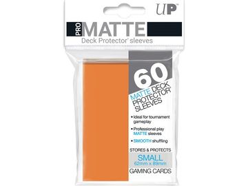 Supplies Ultra Pro - Deck Protectors - Small Yu-Gi-Oh! Size - 60 Count Pro-Matte - Orange - Cardboard Memories Inc.