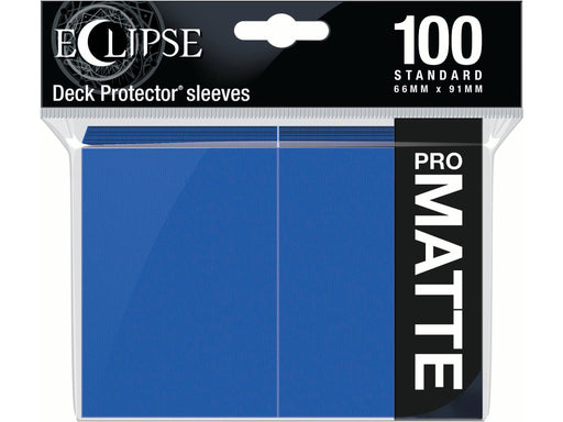 Supplies Ultra Pro - Eclipse Matte Deck Protectors - Standard Size - 100 Count Pacific Blue - Cardboard Memories Inc.