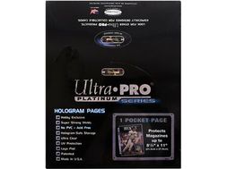 Supplies Ultra Pro - 1 Pocket - 8-5 x 11 Inch - Beckett Sized - Binder Pages Box - Cardboard Memories Inc.