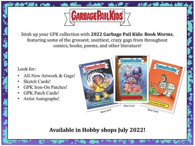 Sports Cards Topps - 2022 - Garbage Pail Kids - Series 1 - Book Worms - Hobby Box - Cardboard Memories Inc.
