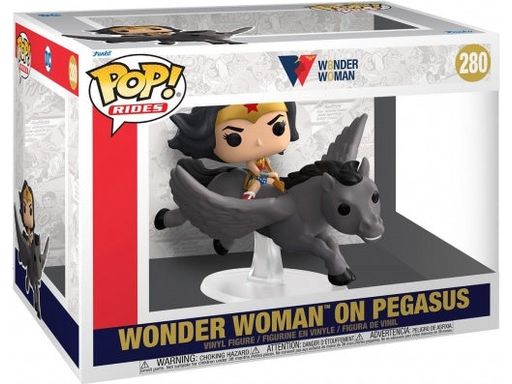 Action Figures and Toys POP! - DC Super Heroes - Wonder Woman 80th Anniversary - Wonder Woman on Pegasus - Cardboard Memories Inc.