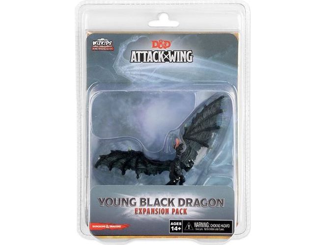 Collectible Miniature Games Wizkids - Dungeons and Dragons Attack Wing - Young Black Dragon - Expansion Pack - Cardboard Memories Inc.