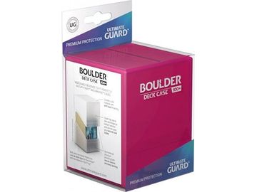 Supplies Ultimate Guard - Boulder Deck Case - Rhodonite (Pink)- 80+ - Cardboard Memories Inc.