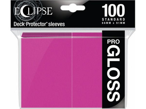 Supplies Ultra Pro - Eclipse Gloss Deck Protectors - Standard Size - 100 Count Hot Pink - Cardboard Memories Inc.
