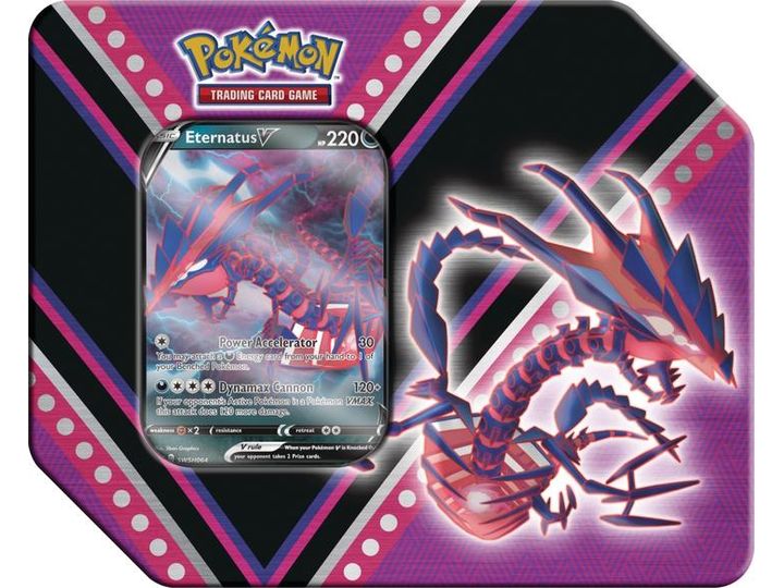 Trading Card Games Pokemon - V Powers Tin - Eternatus V - Cardboard Memories Inc.
