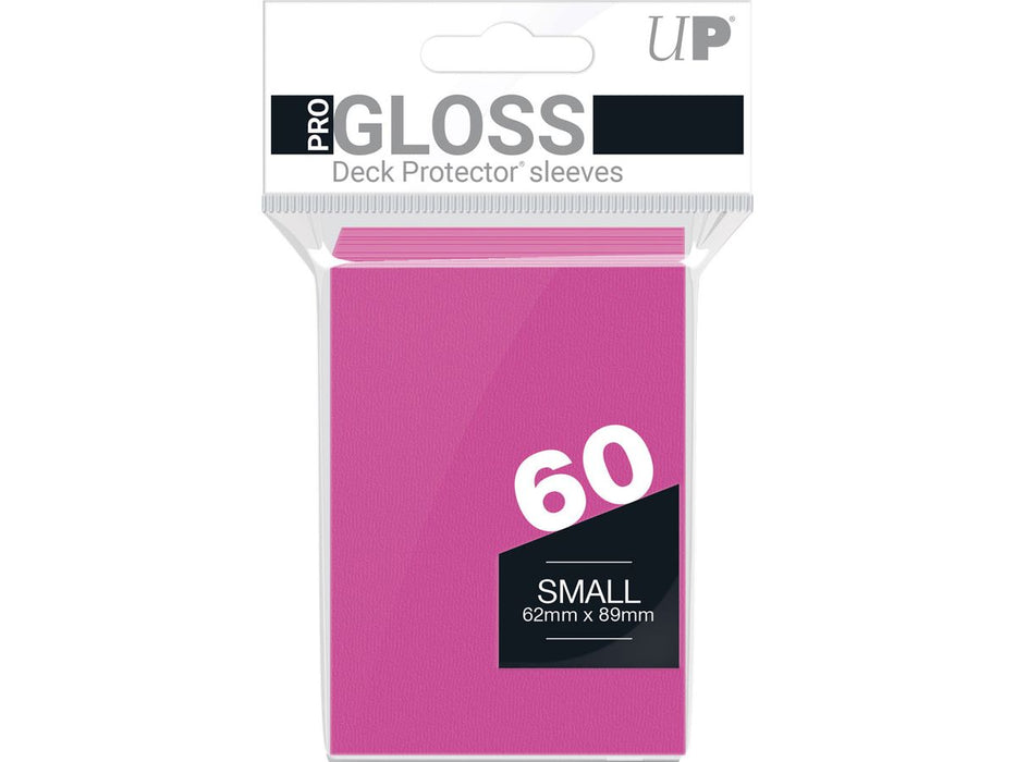 Supplies Ultra Pro - Deck Protectors - Small Yu-Gi-Oh! Size - 60 Count - Bright Pink - Cardboard Memories Inc.