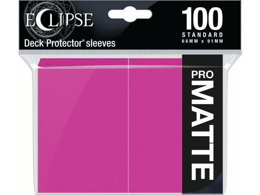 Supplies Ultra Pro - Eclipse Matte Deck Protectors - Standard Size - 100 Count Hot Pink - Cardboard Memories Inc.