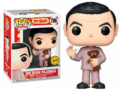 Action Figures and Toys POP! - Movies - Mr Bean - Mr Bean In Pajamas Chase - Cardboard Memories Inc.