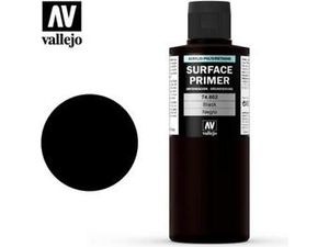 Paints and Paint Accessories Acrylicos Vallejo - Surface Primer - Black - 74 602 - Cardboard Memories Inc.
