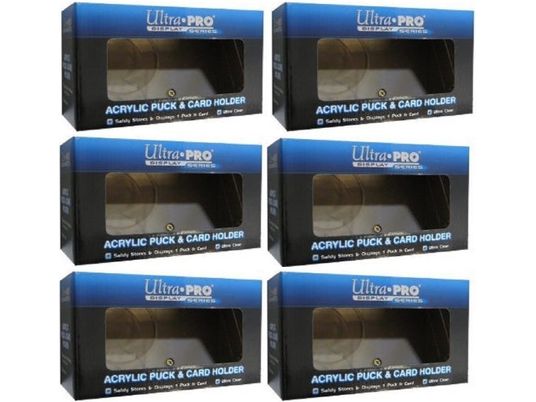 Supplies Ultra Pro - Acrylic Puck and Card Holder - 6-Count Combo - Cardboard Memories Inc.