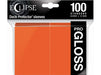 Supplies Ultra Pro - Eclipse Gloss Deck Protectors - Standard Size - 100 Count Pumpkin Orange - Cardboard Memories Inc.