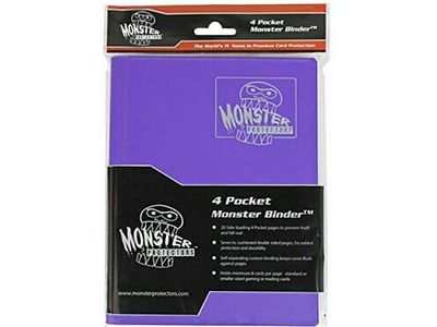 Supplies BCW - Monster - 4 Pocket Binder - Matte Purple - Cardboard Memories Inc.
