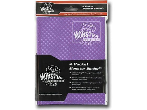 Supplies BCW - Monster - 4 Pocket Binder - Holofoil Purple - Cardboard Memories Inc.