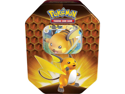 Trading Card Games Pokemon - Hidden Fates Tin - Elemental Power - Raichu-GX - Cardboard Memories Inc.