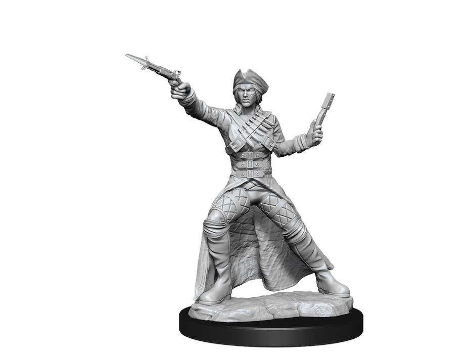 Role Playing Games Wizkids - Unpainted Miniature - Deep Cuts - Bounty Hunter and Outlaw - 90339 - Cardboard Memories Inc.