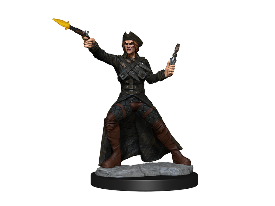 Role Playing Games Wizkids - Unpainted Miniature - Deep Cuts - Bounty Hunter and Outlaw - 90339 - Cardboard Memories Inc.