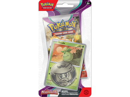Trading Card Games Pokemon - Scarlet and Violet - Paldea Evolved - Checklane Blister - Smoliv - Cardboard Memories Inc.
