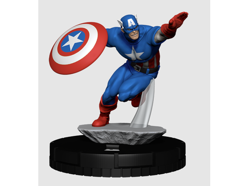 Collectible Miniature Games Wizkids - Marvel - HeroClix - Avengers 60th Anniversary - Play at Home - Captain America - Cardboard Memories Inc.
