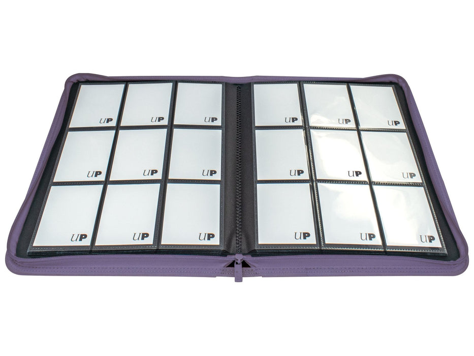 Supplies Ultra Pro - 9 Pocket Zip Binder Pro - Vivid - Purple - Cardboard Memories Inc.