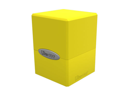 Supplies Ultra Pro - Satin Cube Trading Card Deck Box - Lemon Yellow - Cardboard Memories Inc.