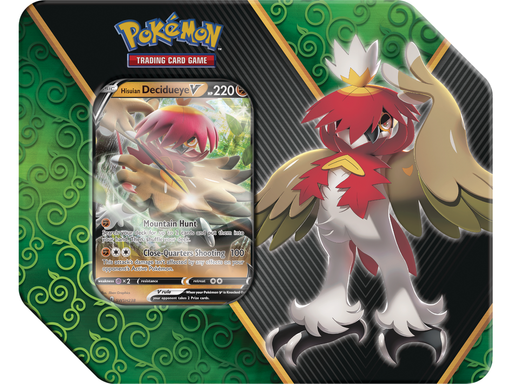 Trading Card Games Pokemon - Divergent Powers Tin - Hisuian Decidueye V - Cardboard Memories Inc.